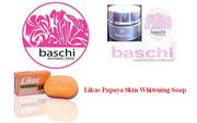 Skin lightening, Whitening by Baschi Herbal Cream and Likas Papaya Soap