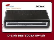 brand new d link dlink des1008a 8port switch with bill and 1yrwarranty