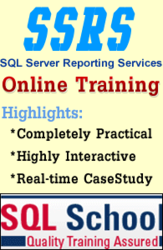  SSRS ONLINE TRAINING @ SQL SCHOOL WITH CASE STUDIES