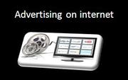 Advertising on internet through online video creation service