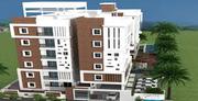 950 sqft to about 1400 sqft area size of the flat available for sale -