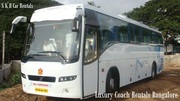 Luxury 18 21 35 50 Seater bus  coach hire Rentals in Bangalore - 09036657799
