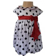 Polka Dot Black & White Spotted Bubble Dress Special for Party Occasio
