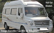 Tempo Traveler 12 seater car van hire or rentals in BLR -  09036657799