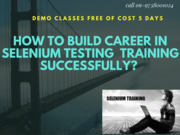 Selenium Courses in Bangalore 