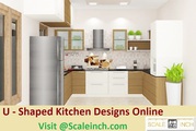 Buy U – Shaped Modular Kitchens Designs Online From Scaleinch