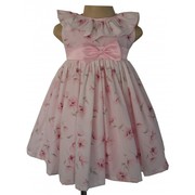 Rose Printed Cotton Dress Made By Faye