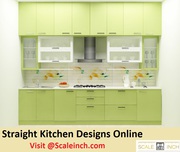 Buy Contemporary Small Straight Line Kitchen Designs - Call 7676760027
