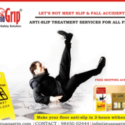 Iguanagrip antiskid treatement for wet and slippery floors