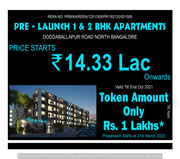 Pre Launch 1 & 2 BHK Apartments @ Doddaballapur Road Bangalore North 