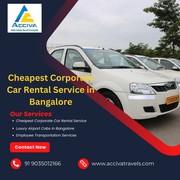 Cheapest Corporate Car Rental Service in Bangalore