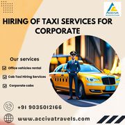 Hiring of taxi services for corporate