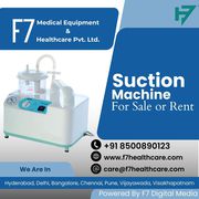 Suction Machine For Rent and Sale in Banagalore-F7 Surgical Equipments