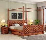 Elegant Wooden Double Bed Designs from Wooden Street!