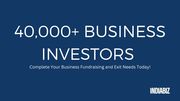 Find the Right Business Investors for You Today