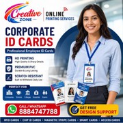 Creative Zone Printing Service | Corporate  Plastic ID Card | Custom D